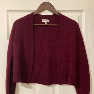 Neiman Marcus Cashmere Cardigan -  Burgundy / Red (XS)